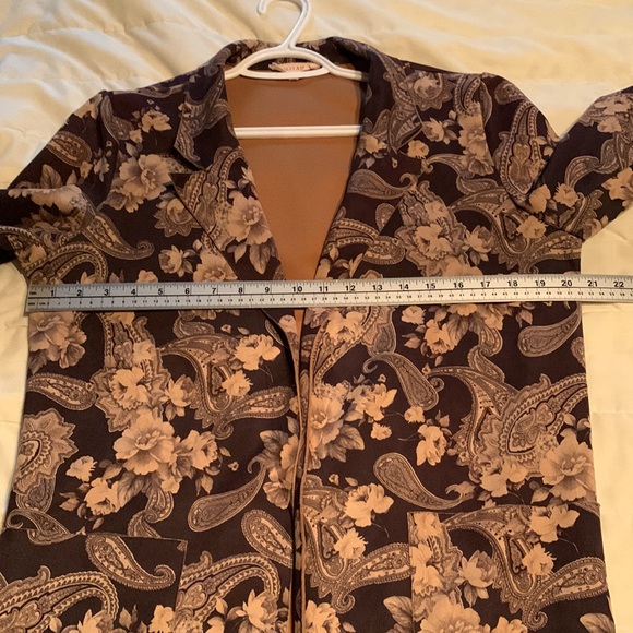 Solitare Vintage Style Floral Paisley Blazer Jacket . Size M - Picture 8 of 13
